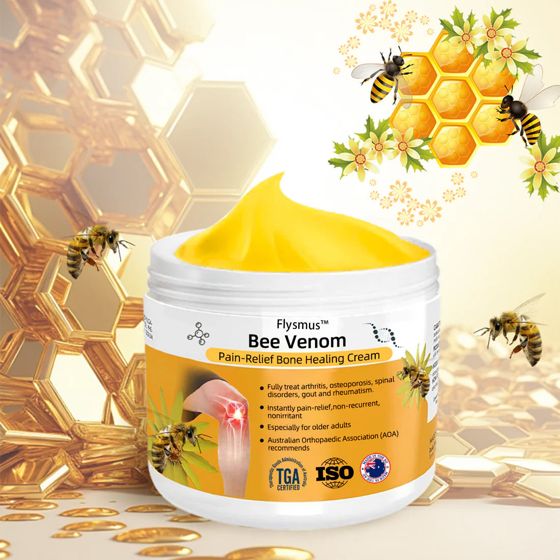 Flysmus™ Bee Venom Pain-Relief Bone Healing Cream(🐝Specially for older ...